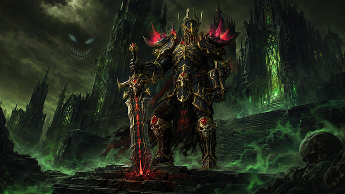 Psychocyde with runeblade beneath the ominous Flipcyde grin